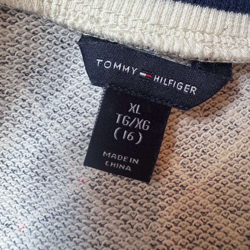 Vintage Tommy Hilfiger Navy Ruffle Cruise Dress Girl’s XL Women’s Small Medium - Picture 6 of 9